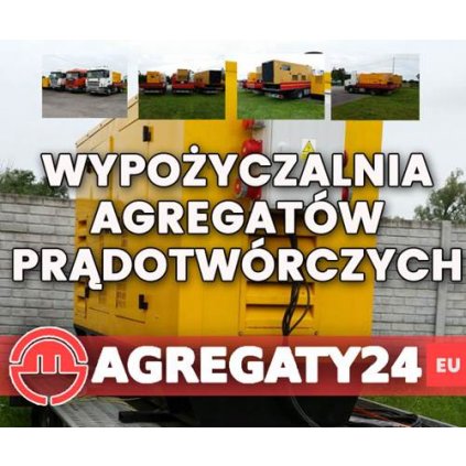Wynajem przemysłowych agregatów prądotwórczych, różna moc
