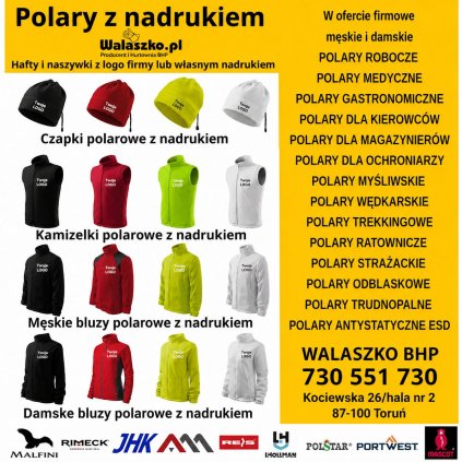 Walaszko BHP - bluzy polarowe do pracy z logo